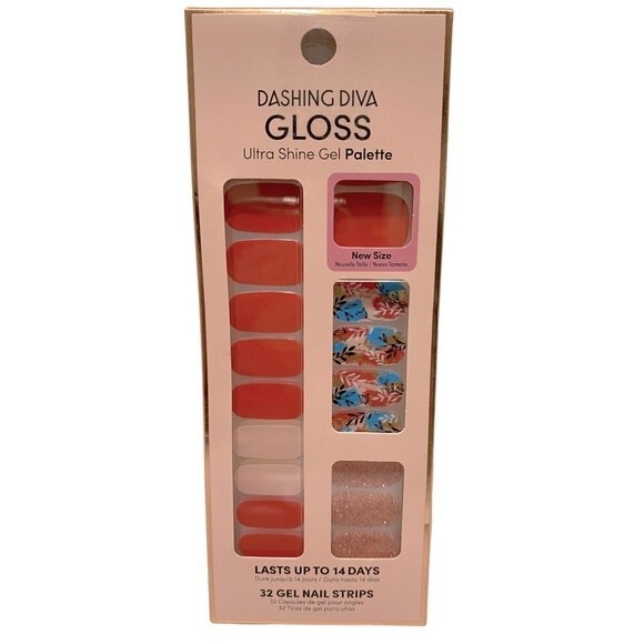 Dashing Diva Gloss Ultra Shine Gel Nail Strips-Leaf It Be - Picture 1 of 3